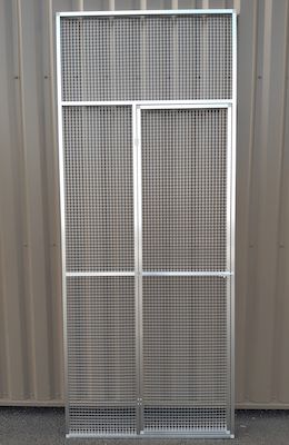 Panneau de volière aluminium avec porte -2.5m