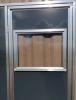 Panneau porte pour abris avec fenêtre