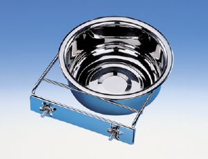 Mangeoire inox 2 vis - 18cm