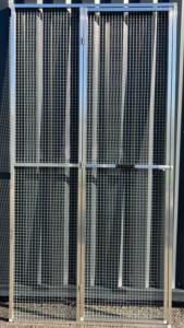 Panneau de volière aluminium avec porte totale en kit